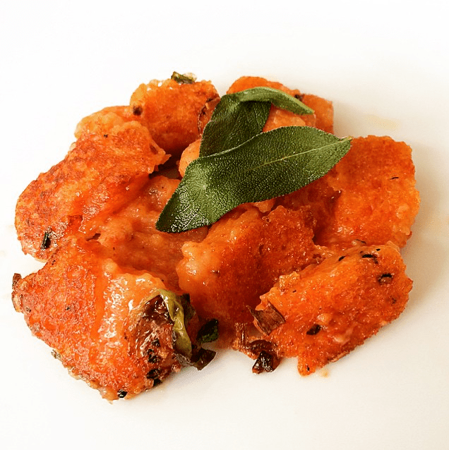 Tomato and basil gnocchi